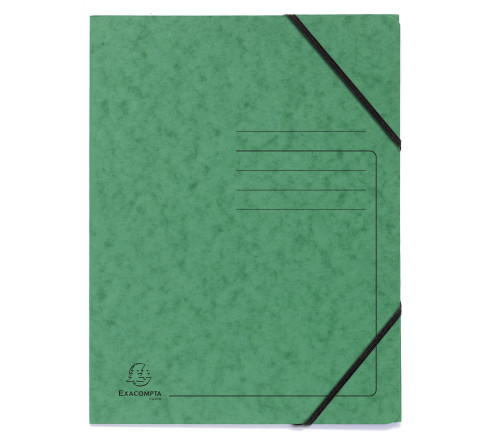 Pack de 5 Chemises à élastique sans rabats carte lustrée 355gm2 - A4