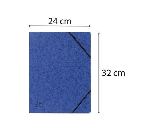 Pack de 5 Chemises à élastique sans rabats carte lustrée 355gm2 - A4