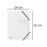 Chemise à élastique sans rabats carte lustrée 355gm2 - A4