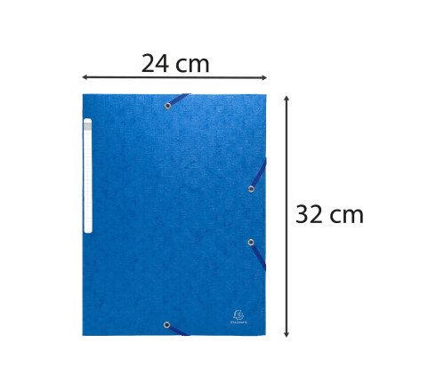 Chemise à élastiques sans rabat - carte lustrée gaufrée Scotten 600g/m2- A4