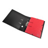 Chemise à élastiques 3 rabats perforées Punchy Carte lustrée 375g/m2 - A4