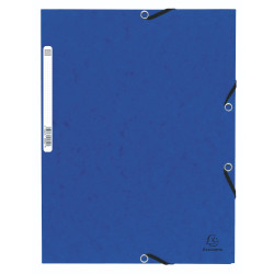 Chemise à élastique 3 rabats carte lustrée 355gm2 - A4