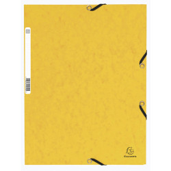 Chemise à élastique 3 rabats carte lustrée 355gm2 - A4