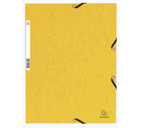 Chemise à élastique 3 rabats carte lustrée 355gm2 - A4