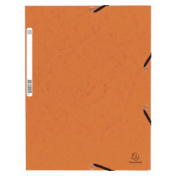 Chemise à élastique 3 rabats carte lustrée 355gm2 - A4