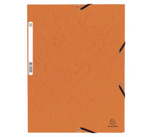 Chemise à élastique 3 rabats carte lustrée 355gm2 - A4