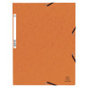 Chemise à élastique 3 rabats carte lustrée 355gm2 - A4