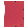 Chemise à élastique 3 rabats carte lustrée 355gm2 - A4