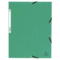 Chemise à élastique 3 rabats carte lustrée 355gm2 - A4