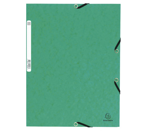 Chemise à élastique 3 rabats carte lustrée 355gm2 - A4