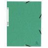 Chemise à élastique 3 rabats carte lustrée 355gm2 - A4