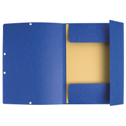Chemise à élastique 3 rabats carte lustrée 355gm2 - A4