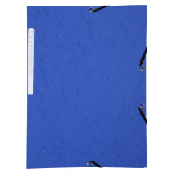 Lot Promo 10 Chemises à élastiques 3 rabats carte marbrée recyclée 355g/m2 - A4