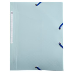 Chemise à élastiques 3 rabats polypropylène recyclé BeeBlue - A4
