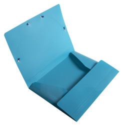 Chemise à élastiques 3 rabats polypropylène recyclé BeeBlue - A4