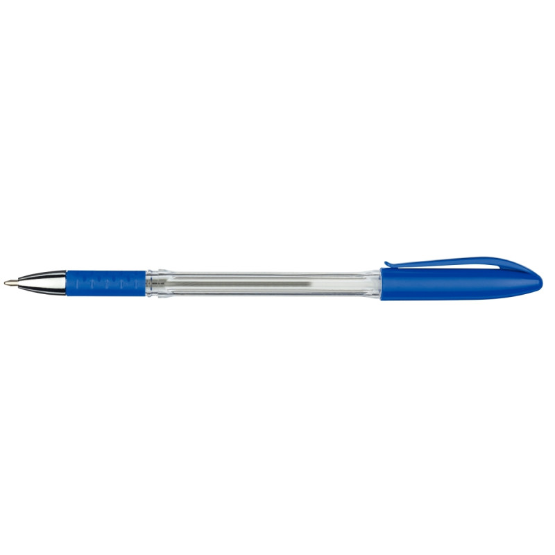 Boîte de 50 stylos bille softgrip pointe moyenne bleus