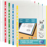Sachet de 10 pochettes perforées en polypropylène + bords coloris asso