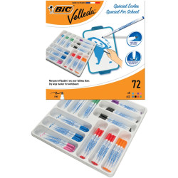 Classpack de 72 feutres Velleda 1721 pointe fine assortis