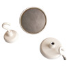 Blister 2 crochets de suspension magnétique diamètre 25mm blanc