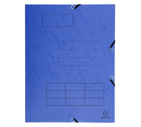 Chemise à élastique Imprimée 3 rabats carte lustrée 355gm2 - A4