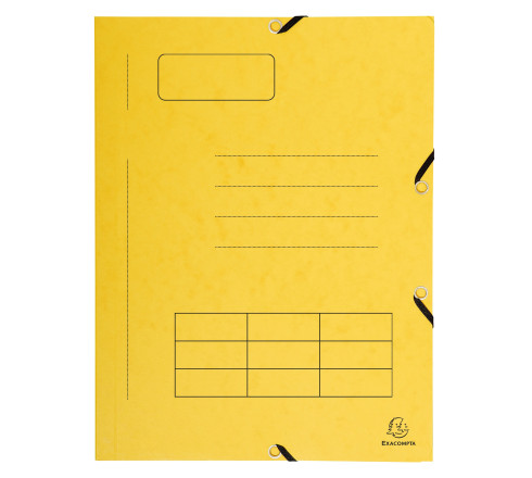 Chemise à élastique Imprimée 3 rabats carte lustrée 355gm2 - A4