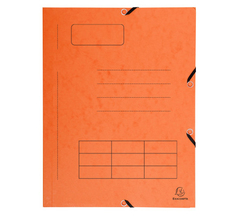 Chemise à élastique Imprimée 3 rabats carte lustrée 355gm2 - A4