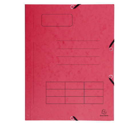 Chemise à élastique Imprimée 3 rabats carte lustrée 355gm2 - A4