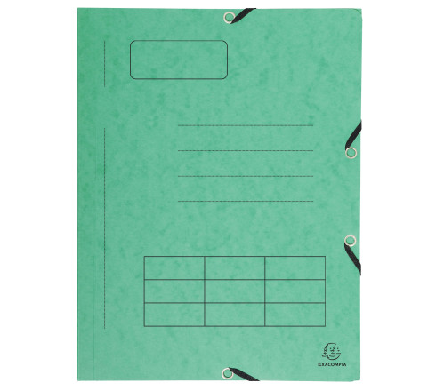 Chemise à élastique Imprimée 3 rabats carte lustrée 355gm2 - A4