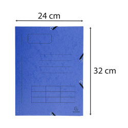 Chemise à élastique Imprimée 3 rabats carte lustrée 355gm2 - A4