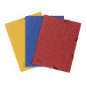 Paquet de 3 chemises à élastiques 3 rabats carte lustrée 355gm2 - A4
