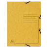 Paquet de 3 chemises à élastiques 3 rabats carte lustrée 355gm2 - A4