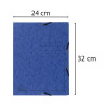 Paquet de 3 chemises à élastiques 3 rabats carte lustrée 355gm2 - A4