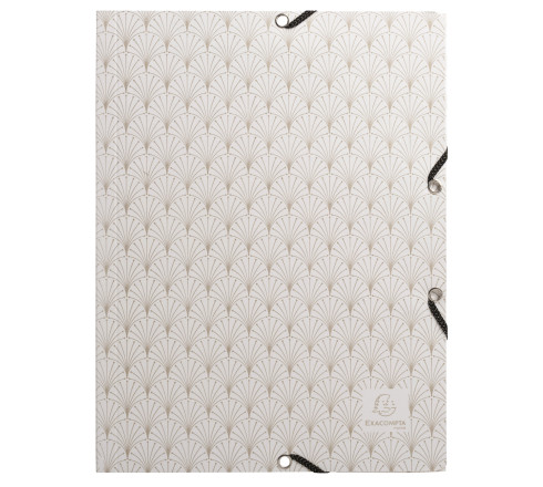 Chemise à élastiques 3 rabats carte lustrée 400g/m2 Néo Déco
