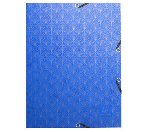 Chemise à élastiques 3 rabats carte lustrée 400g/m2 Néo Déco