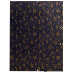 Chemise à élastiques 3 rabats carte lustrée 400g/m2 Néo Déco