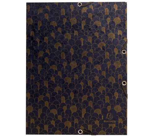 Chemise à élastiques 3 rabats carte lustrée 400g/m2 Néo Déco