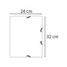 Chemise à élastiques 3 rabats carte lustrée 400g/m2 Néo Déco
