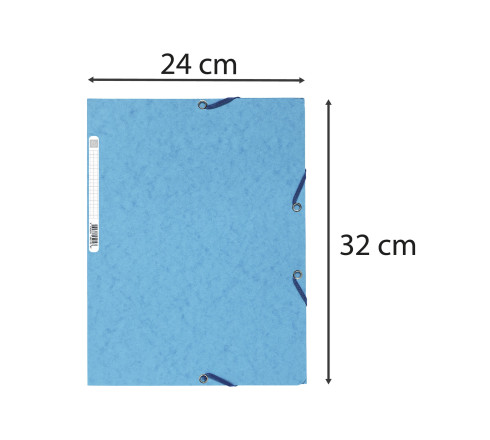 Chemises à élastiques carte lustrée 3 rabats