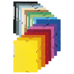 Chemises à élastiques carte lustrée 3 rabats