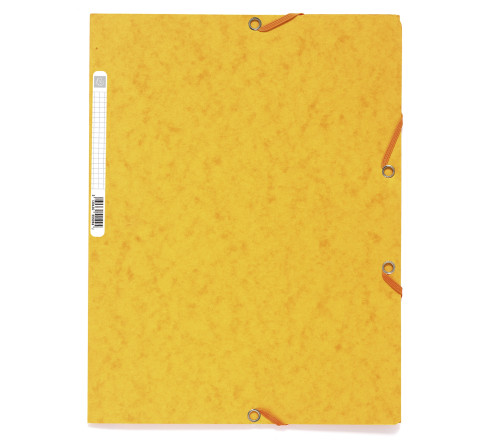 Chemise 3 rabats à élastiques carte lustrée 400g/m2 - A4