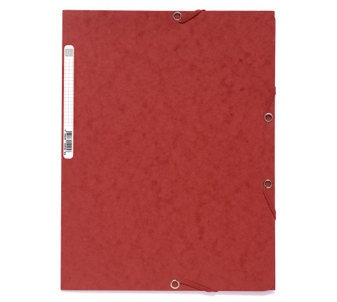 Chemise 3 rabats à élastiques carte lustrée 400g/m2 - A4