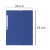 Chemise 3 rabats à élastiques carte lustrée 400g/m2 - A4