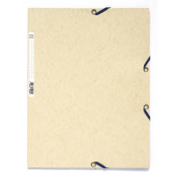 Chemise 3 rabats à élastiques carte lustrée 400g/m2 ® - A4