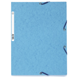 Chemise 3 rabats à élastiques carte lustrée 400g/m2 ® - A4