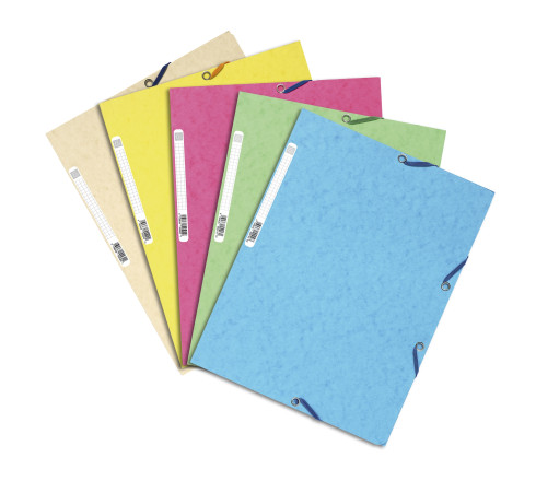 Chemise 3 rabats à élastiques carte lustrée 400g/m2 ® - A4