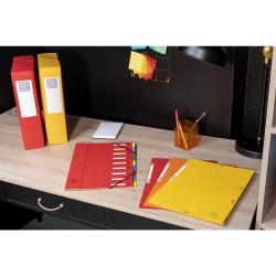 Chemise 3 rabats à élastiques carte lustrée 400g/m2 ® - A4