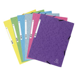 Lot de 5+1 chemises en carte lustrée 400g/m2 - A4
