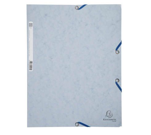 Lot de 3 chemises à élastiques 3 rabats carte lustrée 400g/m2 - A4
