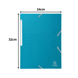 Chemises à élastiques à rabats Maxi Capacity carte enduite Teksto - A4