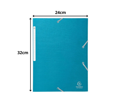 Chemises à élastiques à rabats Maxi Capacity carte enduite Teksto - A4